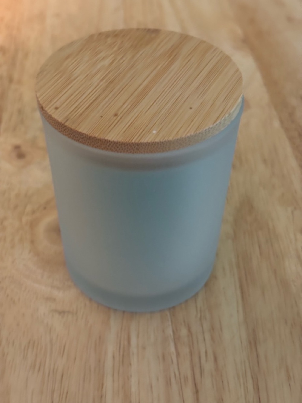 Cotton  Linen with Bamboo Lid Candle